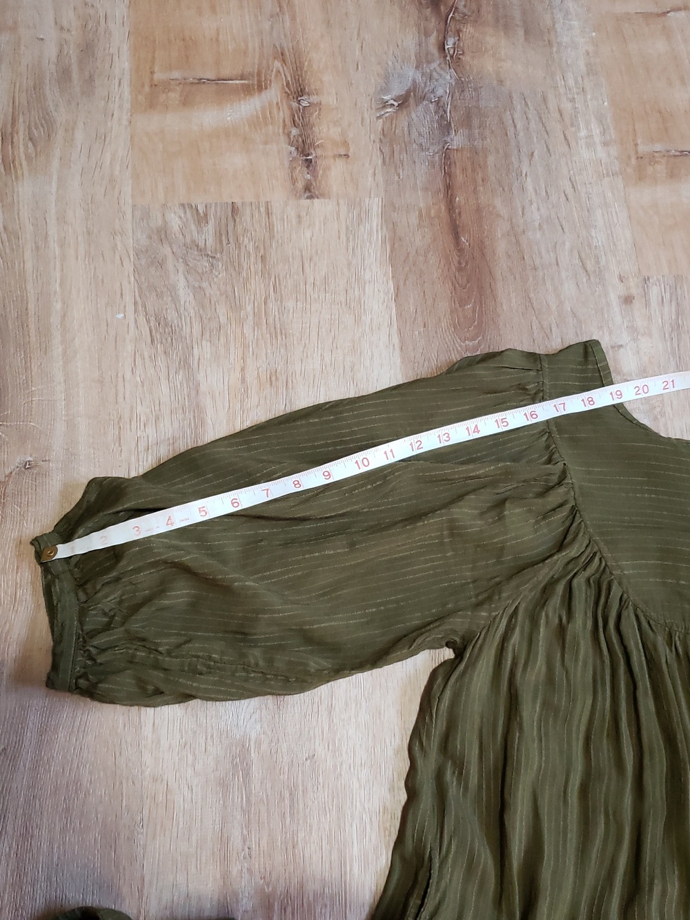 NWOT Kara Thoms Greta Dress In "Olive", Size Small - Picture 16 of 16